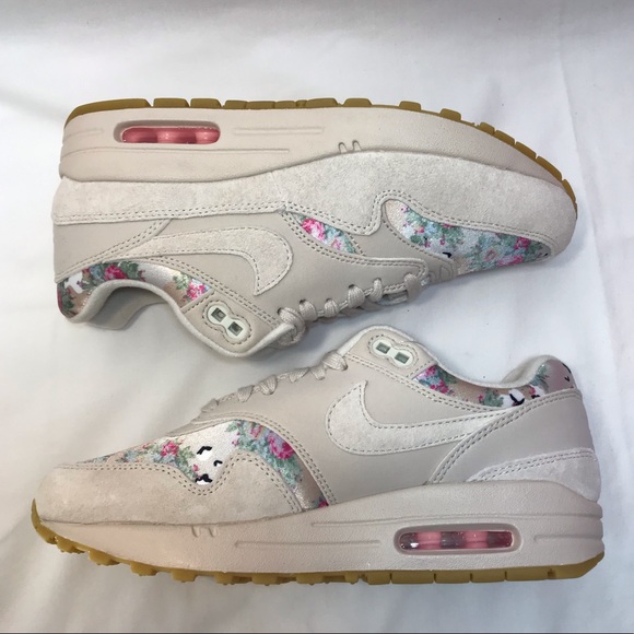 Nike Air Max 1 Floral Desert Suede Lifestyle Shoes - Picture 2 of 8